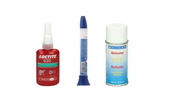 Cyanoacrylate adhesives, for plastic, rubber and metal bonding