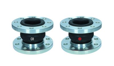 EPDM, CR, IIR gumový kompenzátor, pre studenú a horúcu vodu, kyseliny a zásady