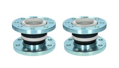 Biely NBR gumový kompenzátor, pre potraviny