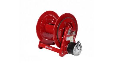 Hose reels, with electric drive