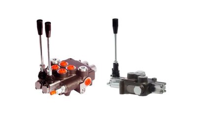 Hydraulické smerové ventilové bloky; ovládané ručnou pákou