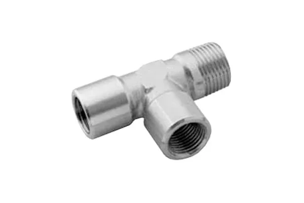 T-kus "L" 1xGZ BSPT/2xGW BSP, nerezová oceľ, typ 62450