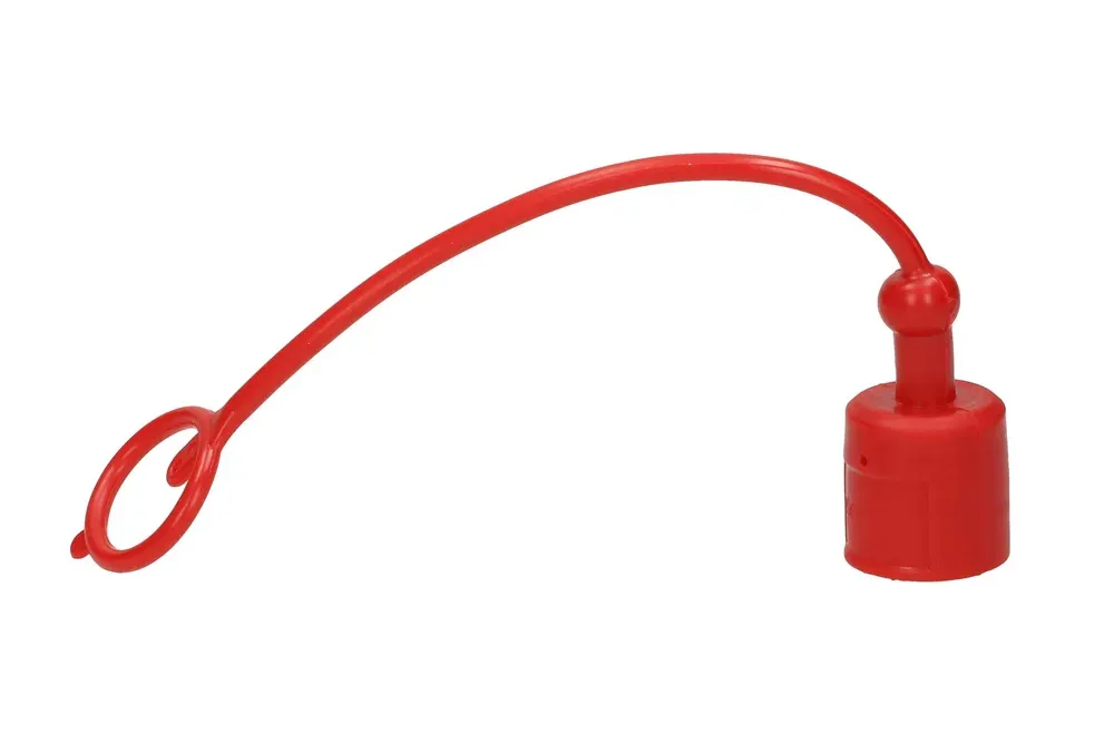 Červená zátka pre rýchlospojku ISO-A z PVC, typ IA