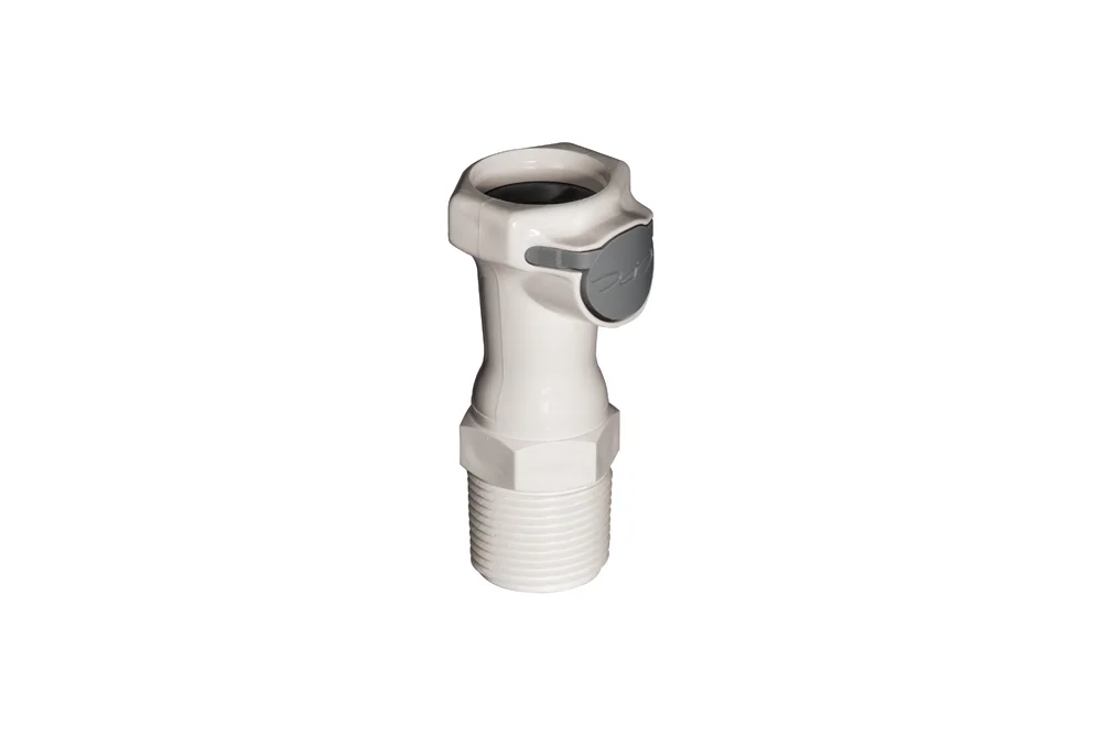 Zásuvka rýchlospojky s vonkajším závitom NPT, polysulfon, séria HFC DN 12,7