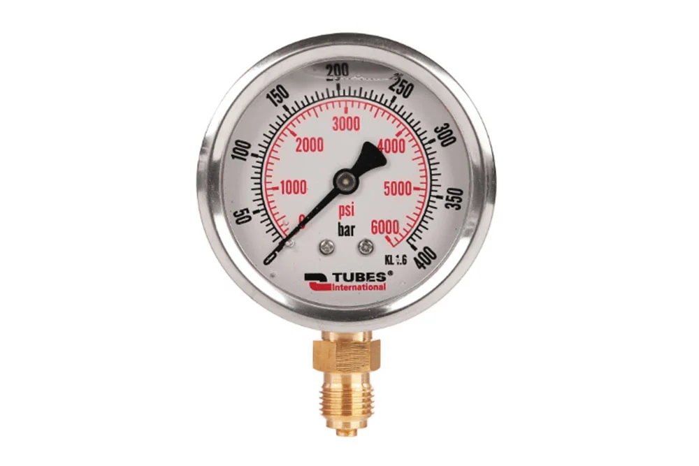 Manometer 63 mm glycerínový so spodným pripojením, FM 631