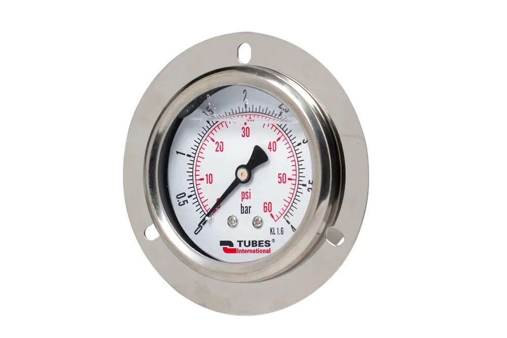 Manometer 63 mm glycerínový so zadným pripojením na zabudovanie, FM 633