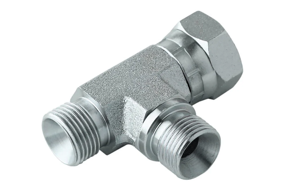 Adaptér - hydraulická odbočka "L" GZ BSP x 2/GW BSP, uhlíková oceľ, typ A126